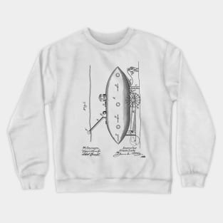 Submarine Vessel Vintage Patent Hand Drawing Crewneck Sweatshirt